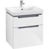 Villeroy and Boch Subway 2.0 Glossy White 600mm Wall Hung 2-Drawer Vanity Unit