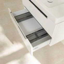 Villeroy and Boch Subway 2.0 Glossy White 800mm Wall Hung 2-Drawer Vanity Unit -Vanity Units Sales Store SB2GW800 D4 460