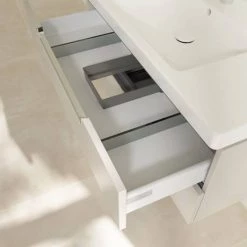 Villeroy and Boch Subway 2.0 Soft Grey 1000mm Wall Hung 2-Drawer Vanity Unit -Vanity Units Sales Store SB2SG1000 D3 460