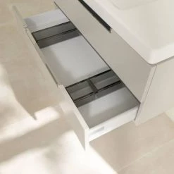 Villeroy and Boch Subway 2.0 Soft Grey 1000mm Wall Hung 2-Drawer Vanity Unit -Vanity Units Sales Store SB2SG1000 D4 460