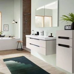 Villeroy and Boch Subway 2.0 Soft Grey 1000mm Wall Hung 2-Drawer Vanity Unit -Vanity Units Sales Store SB2SG1000 D5 460