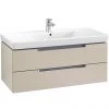 Villeroy and Boch Subway 2.0 Soft Grey 1000mm Wall Hung 2-Drawer Vanity Unit