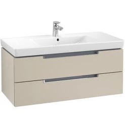 Villeroy and Boch Subway 2.0 Soft Grey 1000mm Wall Hung 2-Drawer Vanity Unit