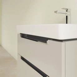 Villeroy and Boch Subway 2.0 Soft Grey 600mm Wall Hung 2-Drawer Vanity Unit -Vanity Units Sales Store SB2SG600 D2 460