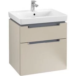 Villeroy and Boch Subway 2.0 Soft Grey 600mm Wall Hung 2-Drawer Vanity Unit
