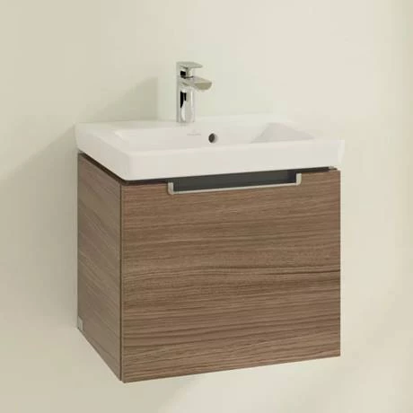 Villeroy and Boch Subway 2.0 Arizona Oak 500mm Wall Hung 1-Drawer Vanity Unit 2 Villeroy and Boch Subway 2.0 Arizona Oak 500mm Wall Hung 1-Drawer Vanity Unit - Image 2