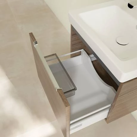 Villeroy and Boch Subway 2.0 Arizona Oak 550mm Wall Hung 1-Drawer Vanity Unit 4 Villeroy and Boch Subway 2.0 Arizona Oak 550mm Wall Hung 1-Drawer Vanity Unit - Image 4