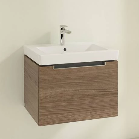 Villeroy and Boch Subway 2.0 Arizona Oak 600mm Wall Hung 1-Drawer Vanity Unit 2 Villeroy and Boch Subway 2.0 Arizona Oak 600mm Wall Hung 1-Drawer Vanity Unit - Image 2