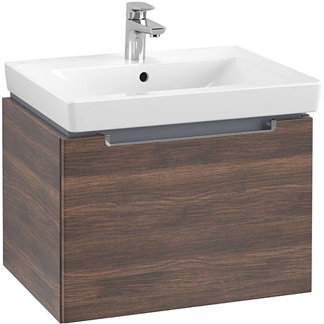 Villeroy and Boch Subway 2.0 Arizona Oak 600mm Wall Hung 1-Drawer Vanity Unit 1 Villeroy and Boch Subway 2.0 Arizona Oak 600mm Wall Hung 1-Drawer Vanity Unit