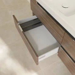 Villeroy and Boch Subway 2.0 Arizona Oak 1300mm Wall Hung Double Basin Vanity Unit -Vanity Units Sales Store SBDB13AO D5 460