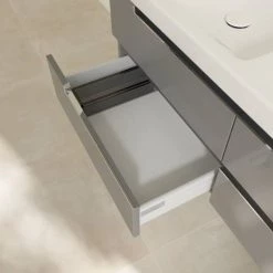 Villeroy and Boch Subway 2.0 Glossy Grey 1300mm Wall Hung Double Basin Vanity Unit 11 Villeroy and Boch Subway 2.0 Glossy Grey 1300mm Wall Hung Double Basin Vanity Unit -Vanity Units Sales Store SBDB13GG D5 460