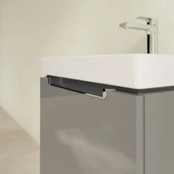 Villeroy and Boch Subway 2.0 Glossy Grey 550mm Wall Hung 1-Drawer Vanity Unit -Vanity Units Sales Store SBGG550 D2 460