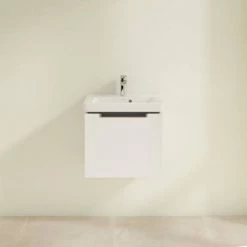 Villeroy and Boch Subway 2.0 Glossy White 500mm Wall Hung 1-Drawer Vanity Unit 8 Villeroy and Boch Subway 2.0 Glossy White 500mm Wall Hung 1-Drawer Vanity Unit -Vanity Units Sales Store SBGW500 D2 460