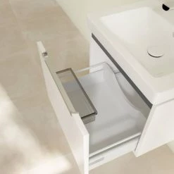 Villeroy and Boch Subway 2.0 Glossy White 550mm Wall Hung 1-Drawer Vanity Unit -Vanity Units Sales Store SBGW550 D3 460