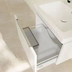 Villeroy and Boch Subway 2.0 Glossy White 600mm Wall Hung 1-Drawer Vanity Unit -Vanity Units Sales Store SBGW600 D3 460