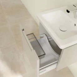 Villeroy and Boch Subway 2.0 Soft Grey 450mm Wall Hung 1-Drawer Vanity Unit -Vanity Units Sales Store SBSG440 D3 460