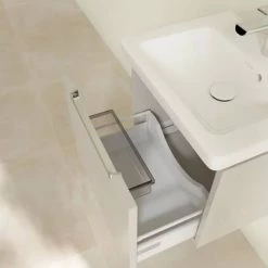 Villeroy and Boch Subway 2.0 Soft Grey 500mm Wall Hung 1-Drawer Vanity Unit -Vanity Units Sales Store SBSG500 D5 460