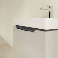 Villeroy and Boch Subway 2.0 Soft Grey 550mm Wall Hung 1-Drawer Vanity Unit -Vanity Units Sales Store SBSG550 D2 460