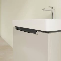 Villeroy and Boch Subway 2.0 Soft Grey 600mm Wall Hung 1-Drawer Vanity Unit -Vanity Units Sales Store SBSG600 D2 460
