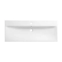 Roper Rhodes Scheme 1000mm Wall Mounted Double Drawer Unit with Ceramic Basin - Gloss Dark Clay -Vanity Units Sales Store SCH 1000 GDC D2 460