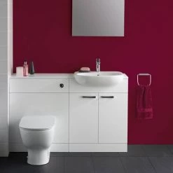Ideal Standard Tempo 650mm Gloss White Vanity Unit - Floor Standing 2 Door Unit 6 Ideal Standard Tempo 650mm Gloss White Vanity Unit - Floor Standing 2 Door Unit -Vanity Units Sales Store TEM65FSGW D2 460