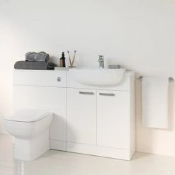 Ideal Standard Tempo 650mm Gloss White Vanity Unit - Floor Standing 2 Door Unit 7 Ideal Standard Tempo 650mm Gloss White Vanity Unit - Floor Standing 2 Door Unit -Vanity Units Sales Store TEM65FSGW D3 460