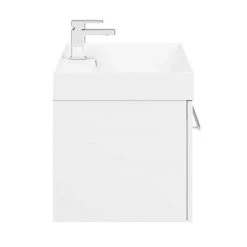 Valencia 800 Gloss White Minimalist Wall Hung Vanity Unit with Chrome Handle 11 Valencia 800 Gloss White Minimalist Wall Hung Vanity Unit with Chrome Handle -Vanity Units Sales Store V8WWHCH D5 460