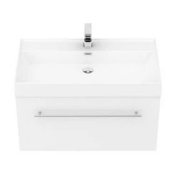 Valencia 800 Gloss White Minimalist Wall Hung Vanity Unit with Chrome Handle 8 Valencia 800 Gloss White Minimalist Wall Hung Vanity Unit with Chrome Handle -Vanity Units Sales Store V8WWHCH d2 460