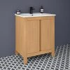 Valencia Naturale Oak Effect Vanity Unit - 650mm Wide