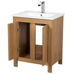 Valencia Naturale Oak Effect Vanity Unit - 650mm Wide 7 Valencia Naturale Oak Effect Vanity Unit - 650mm Wide -Vanity Units Sales Store VNAT65OAK d2 460