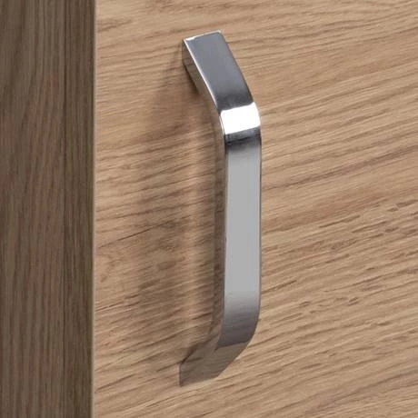 Valencia Perla Wall Hung Cloakroom Vanity (Light Oak Effect - 450mm Wide) 3 Valencia Perla Wall Hung Cloakroom Vanity (Light Oak Effect - 450mm Wide) - Image 3