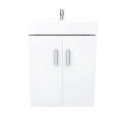Nova Wall Mounted Vanity - 450mm Gloss White (Flat Packed) 8 Nova Wall Mounted Vanity - 450mm Gloss White (Flat Packed) -Vanity Units Sales Store VTWW450 D5 460 1